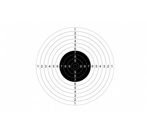 Мишень черная AIR-GUN (50шт.) по низким ценам в магазине Пневмач