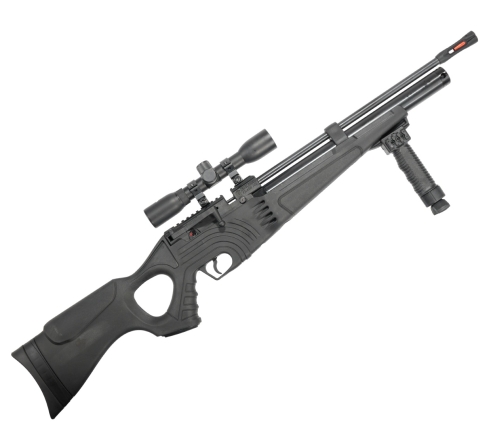 Пневматическая винтовка Hatsan FLASH 101 SET (насос,прицел 4x32,пульки,сошки,чехол) 5,5мм по низким ценам в магазине Пневмач