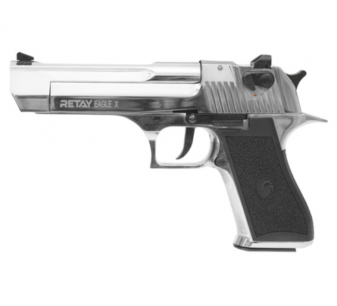 Пистолет охолощенный СХП  RETAY Eagle X (Desert Eagle) 9mm P.A.K, никель по низким ценам в магазине Пневмач