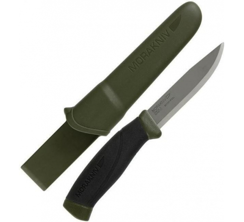 Нож Morakniv Companion MG (s), нержавеющая сталь, цвет хаки, 11827 по низким ценам в магазине Пневмач