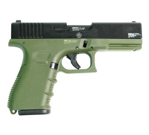 Пистолет охолощенный СХП  RETAY 17 (Glock) 9mm P.A.K, зеленый по низким ценам в магазине Пневмач