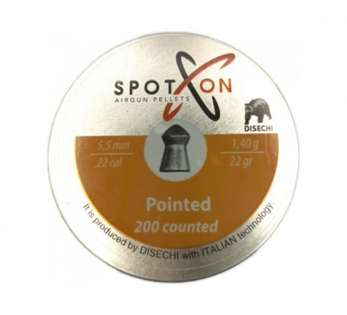 Пули пневматические Spoton Pointed 5,5мм, 1,4г (200шт.) по низким ценам в магазине Пневмач