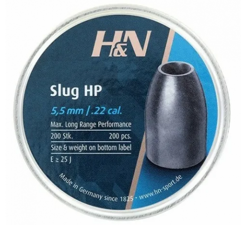 Пули пневматические H&N Slug HP 5,51мм, 1,36г (200шт.)  по низким ценам в магазине Пневмач