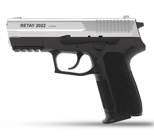 Пистолет охолощенный СХП RETAY S2022, (Sig Sauer), кал. 9mm. P.A.K, никель по низким ценам в магазине Пневмач