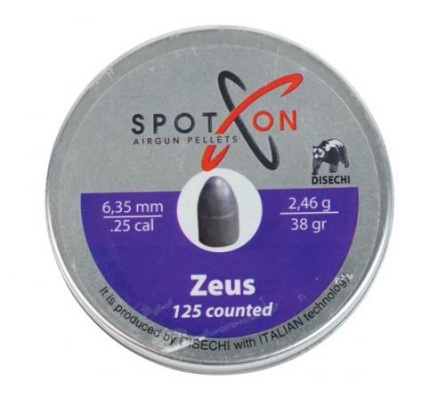Пули пневматические Spoton Zeus 6,35мм, 2,46г (125шт.) по низким ценам в магазине Пневмач