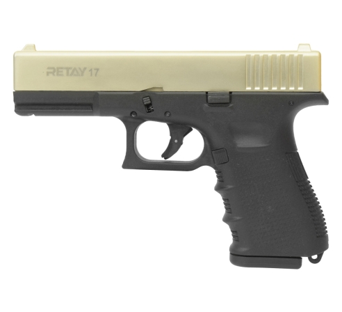 Пистолет охолощенный СХП  RETAY 17 (Glock) 9mm P.A.K, сатин по низким ценам в магазине Пневмач