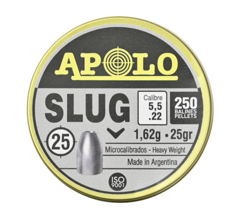 Пули пневматические APOLO Slug 5,5мм, 1,62г (250шт.) по низким ценам в магазине Пневмач