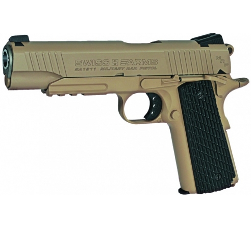 Пневматический пистолет Swiss Arms SA1911 Military Rail Pistol  (аналог кольта 1911) по низким ценам в магазине Пневмач