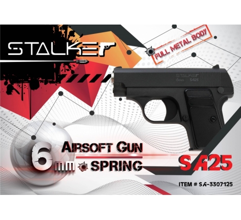 Пневматический пистолет спринговый Stalker SA25 (аналог Colt 25) по низким ценам в магазине Пневмач