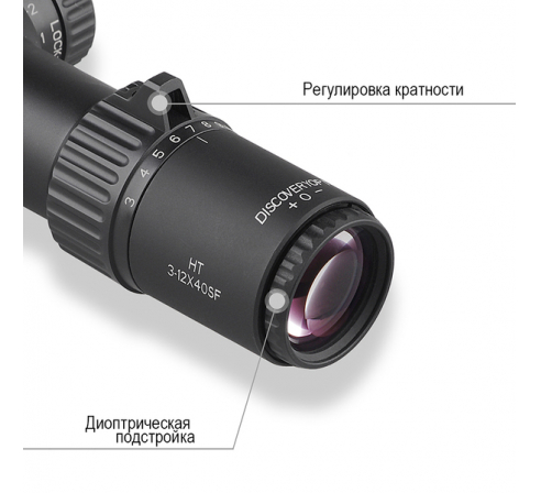 Оптический прицел DISCOVERY HT 3-12X40SF FFP FW30  по низким ценам в магазине Пневмач