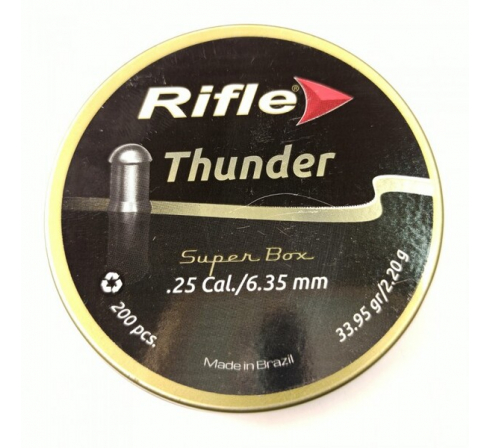 Пули пневматические RIFLE Field Series Thunder 6,35мм, 2,2г (200шт.) по низким ценам в магазине Пневмач