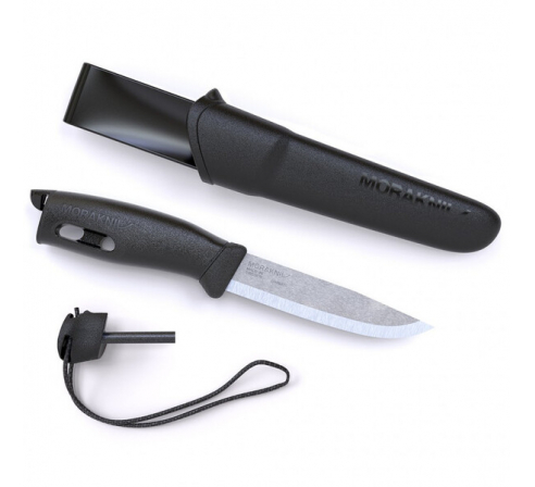 Нож Morakniv Spark Black, нержавеющая сталь, цвет черный,13567 по низким ценам в магазине Пневмач