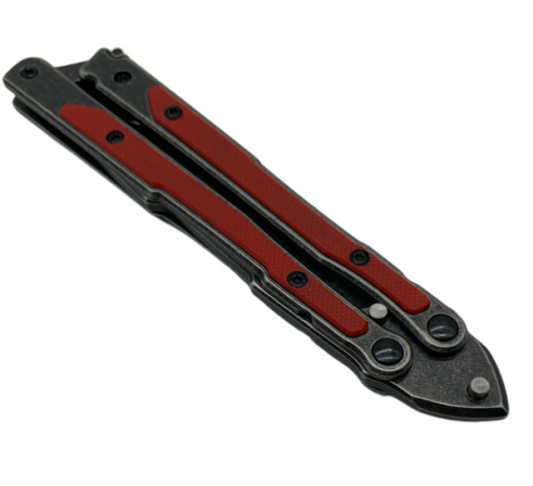 Бабочка (балисонг) Mr.Blade "MADCAP" red , black s/w по низким ценам в магазине Пневмач