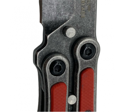 Бабочка (балисонг) Mr.Blade "MADCAP" red , black s/w по низким ценам в магазине Пневмач