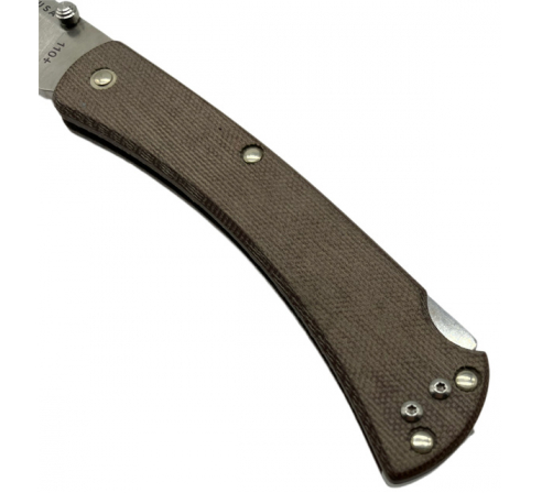 Нож BUCK 0110BRS4 110 Folding Hunter Slim Pro, сталь S30V, рукоять коричневая микарта по низким ценам в магазине Пневмач