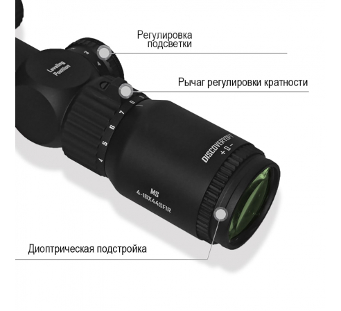 Оптический прицел DISCOVERY MS 4-16X44SFIR FW30 по низким ценам в магазине Пневмач