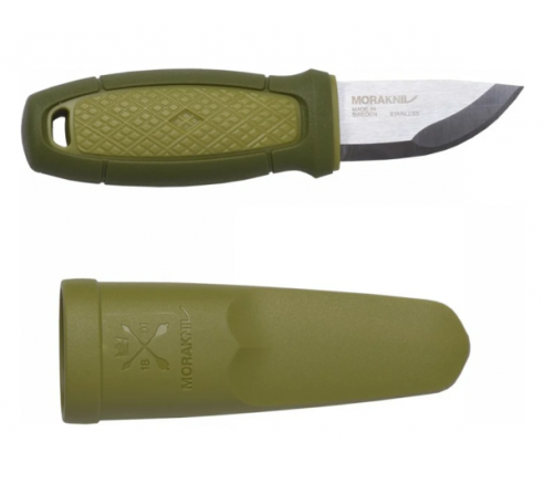 Нож Morakniv Eldris, нержавеющая сталь, цвет зеленый по низким ценам в магазине Пневмач