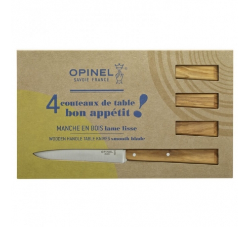 Набор столовых ножей Opinel N°125, деревянная рукоять, нержавеющая сталь , 001515			 по низким ценам в магазине Пневмач