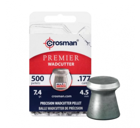Пули пневматические Crosman Wadcutter 4,5мм 7,4гран (500шт.) по низким ценам в магазине Пневмач