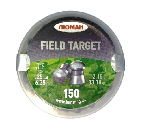 Пули пневматические Люман Field Target  6,35мм, 2,15г (150шт.) по низким ценам в магазине Пневмач