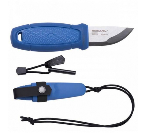 Нож Morakniv Eldris, нержавеющая сталь, цвет синий, с ножнами по низким ценам в магазине Пневмач