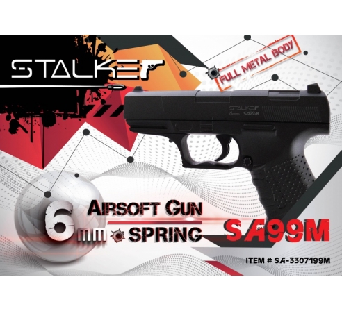 Пневматический пистолет спринговый Stalker SA99M (аналог Walther P99) по низким ценам в магазине Пневмач