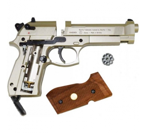 Пневматический пистолет Umarex Beretta 92 FS с деревянными рукоятками (аналог беретты 92) по низким ценам в магазине Пневмач