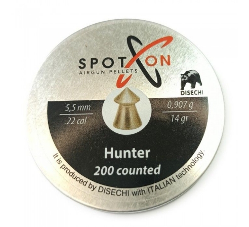 Пули Spoton Hunter 0,90гр., 5,5мм (200шт.) по низким ценам в магазине Пневмач