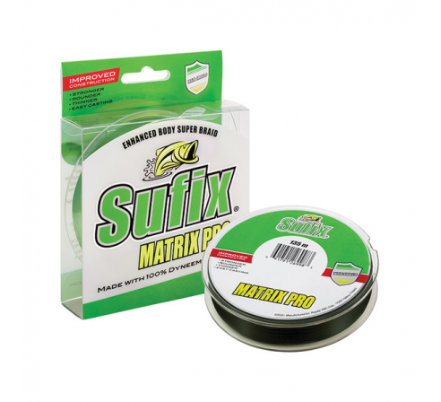 Леска плетеная SUFIX Matrix Pro зеленая 135 м 0.15 мм 10 кг по низким ценам в магазине Пневмач