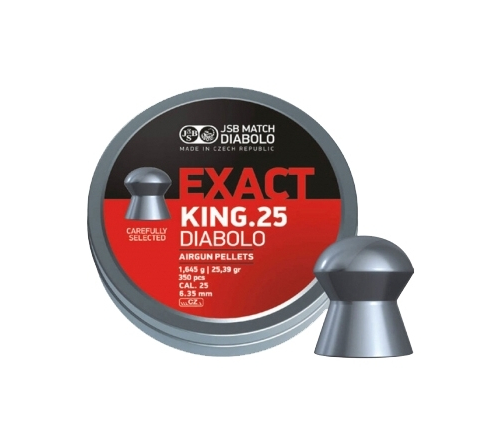 Пули пневматические JSB Diabolo Exact King 6,35мм, 1,645г (350шт.) по низким ценам в магазине Пневмач