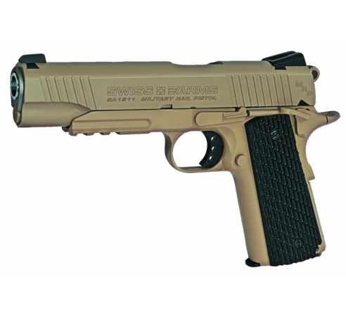 Пневматический пистолет Swiss Arms SA1911 Military Rail Pistol  (аналог кольта 1911) по низким ценам в магазине Пневмач