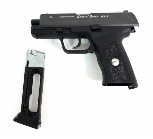 Пневматический пистолет Borner W118 (HK) 4,5 мм по низким ценам в магазине Пневмач