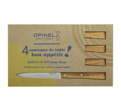 Набор столовых ножей Opinel N°125, деревянная рукоять, нержавеющая сталь , 001515			 по низким ценам в магазине Пневмач