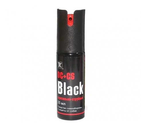 Баллон аэрозольный "Black" 25 мл. (OC+CS) (100 в упаковке)														 по низким ценам в магазине Пневмач