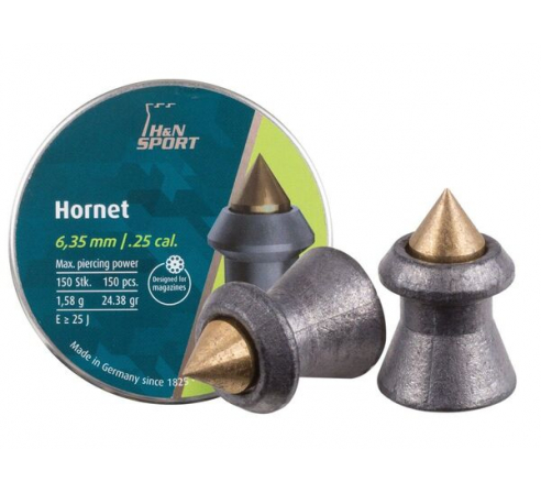 Пули пневматические H&N Hornet 6,35мм, 1,58г (150шт.) по низким ценам в магазине Пневмач