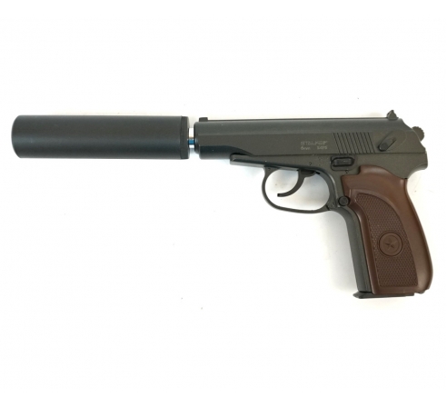 Пневматический пистолет спринговый Stalker SAPS Spring (аналог PM) + имитация глушителя по низким ценам в магазине Пневмач