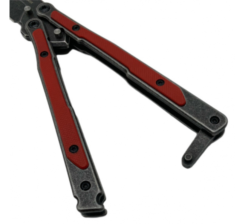 Бабочка (балисонг) Mr.Blade "MADCAP" red , black s/w по низким ценам в магазине Пневмач