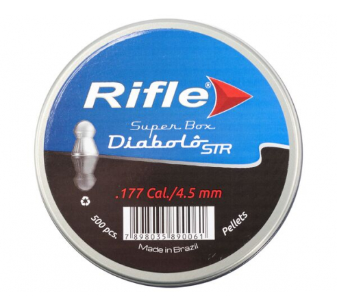 Пули пневматические RIFLE STR Diabolo 4,5мм  0,47г (500шт.) по низким ценам в магазине Пневмач
