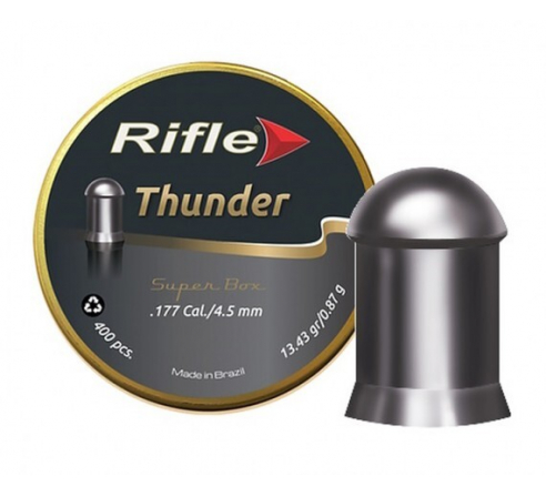 Пули пневматические RIFLE Thunder 4,5мм, 0,87г (400шт.) по низким ценам в магазине Пневмач