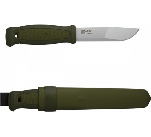 Нож Morakniv Kansbol, нержавеющая сталь, прорезиненная ручка, зеленый 12634 по низким ценам в магазине Пневмач