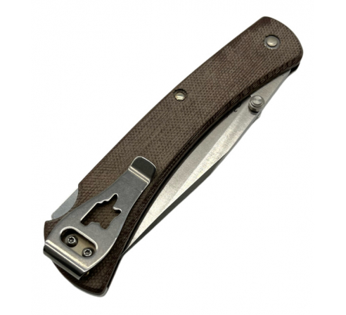 Нож BUCK 0110BRS4 110 Folding Hunter Slim Pro, сталь S30V, рукоять коричневая микарта по низким ценам в магазине Пневмач