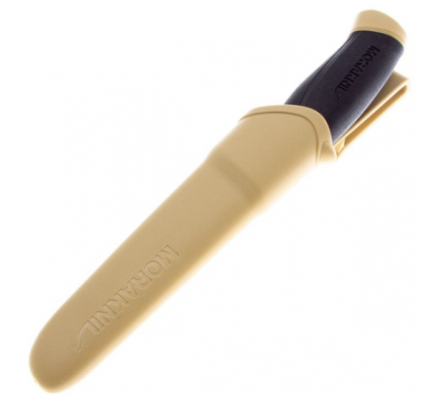Нож Morakniv Companion Desert,  нержавеющая сталь, прорезиненная рукоять, песочный по низким ценам в магазине Пневмач