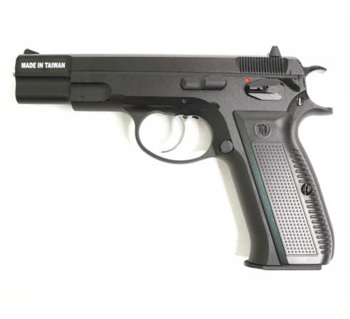 Пистолет страйкбольный KJW CZ75 Black GBB, черный, металл (KP-09) GAS по низким ценам в магазине Пневмач