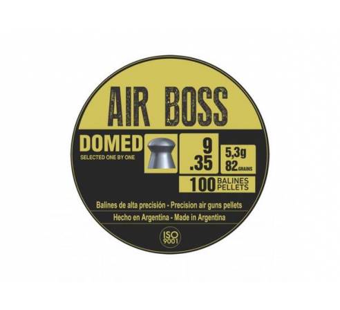 Пули пневматические APOLO AIR BOSS Domed 9мм, 5,3г (100шт.) по низким ценам в магазине Пневмач
