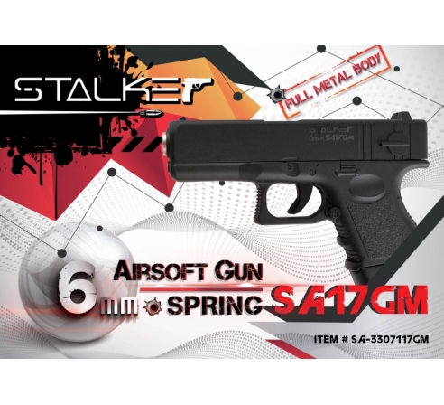 Пневматический пистолет спринговый Stalker SA17GM по низким ценам в магазине Пневмач