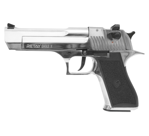 Пистолет охолощенный СХП  RETAY Eagle X (Desert Eagle) 9mm P.A.K, никель по низким ценам в магазине Пневмач
