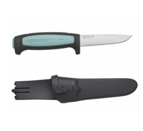 Нож Morakniv Flex, нержавеющая сталь, резиновая ручка со светло-синей вставкой по низким ценам в магазине Пневмач