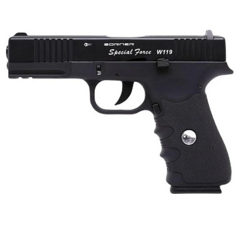 Пневматический пистолет Borner W119 (Glock17) 4,5 мм по низким ценам в магазине Пневмач