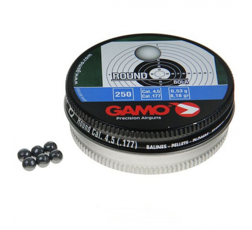 Пули пневматические GAMO Round Pellets 4,5мм, 0,53г (300шт.) по низким ценам в магазине Пневмач