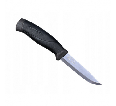 Нож Morakniv Companion Anthracite, нержавеющая сталь, прорезиненная рукоять с черными накладкам	 по низким ценам в магазине Пневмач